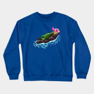 Beer Otter Crewneck Sweatshirt